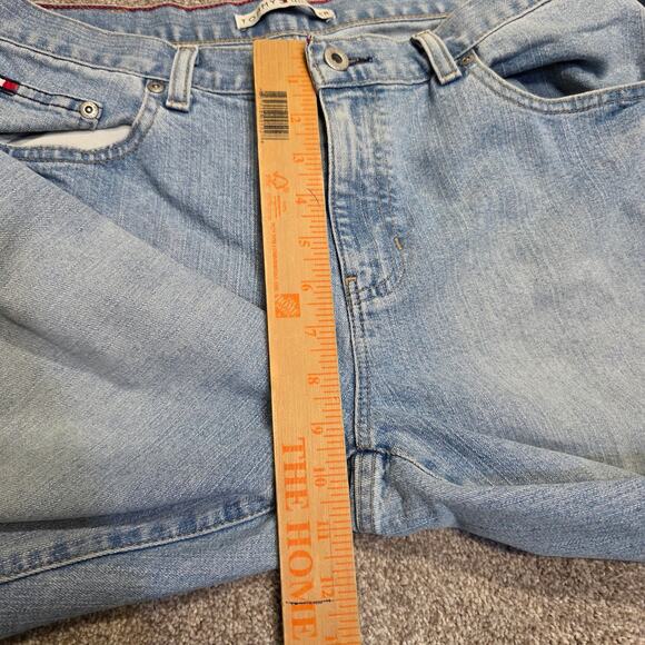 vtg streetwear grunge retro Relaxed Fit Classic Tommy Hilfiger Flare Jeans sz 14 - Picture 6 of 16